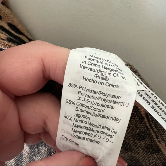 J. Crew Sophie Knit Sweater Blazer Leopard Print Open Front Cardigan XS $148 - Picture 9 of 11